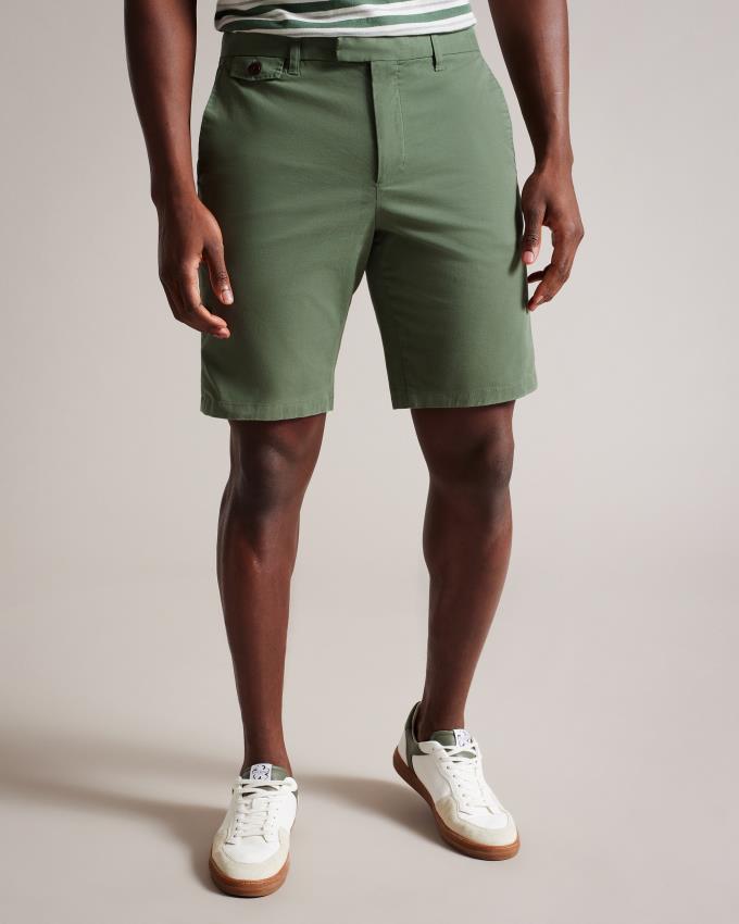 Short Ted Baker Chino Vert Olive Homme | PUJ-06894467